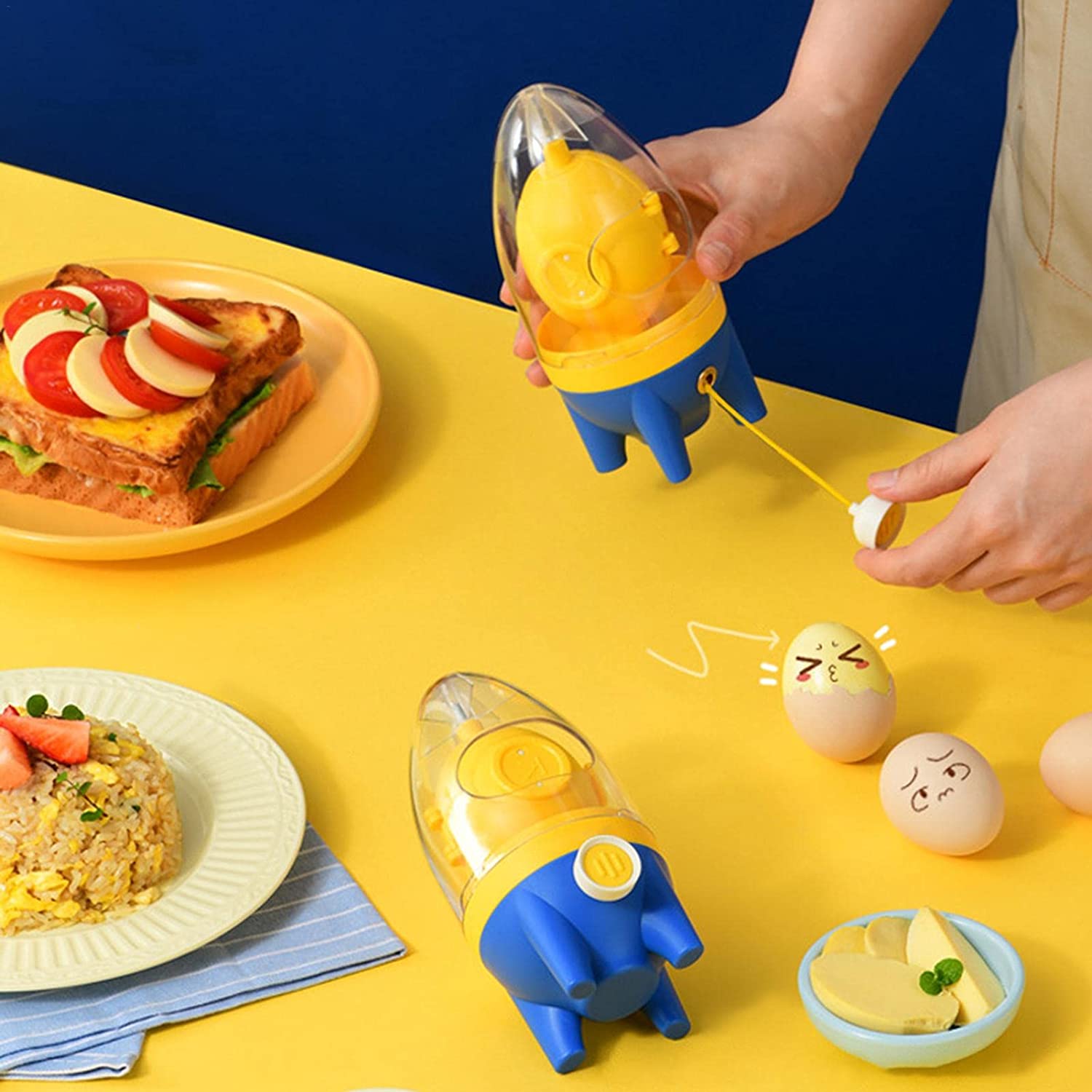 7156 Manual Golden Egg Puller Scrambler Household White Yolk Mixer Kitchen Tool Mix Manual Scrambler Convenient Without Breaking Eggs. DeoDap 7156 Manual Golden Egg Puller Scrambler Household White Yolk Mixer Kitchen Tool Mix Manual Scrambler Convenient Without Breaking Eggs. DeoDap